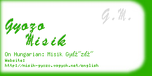 gyozo misik business card